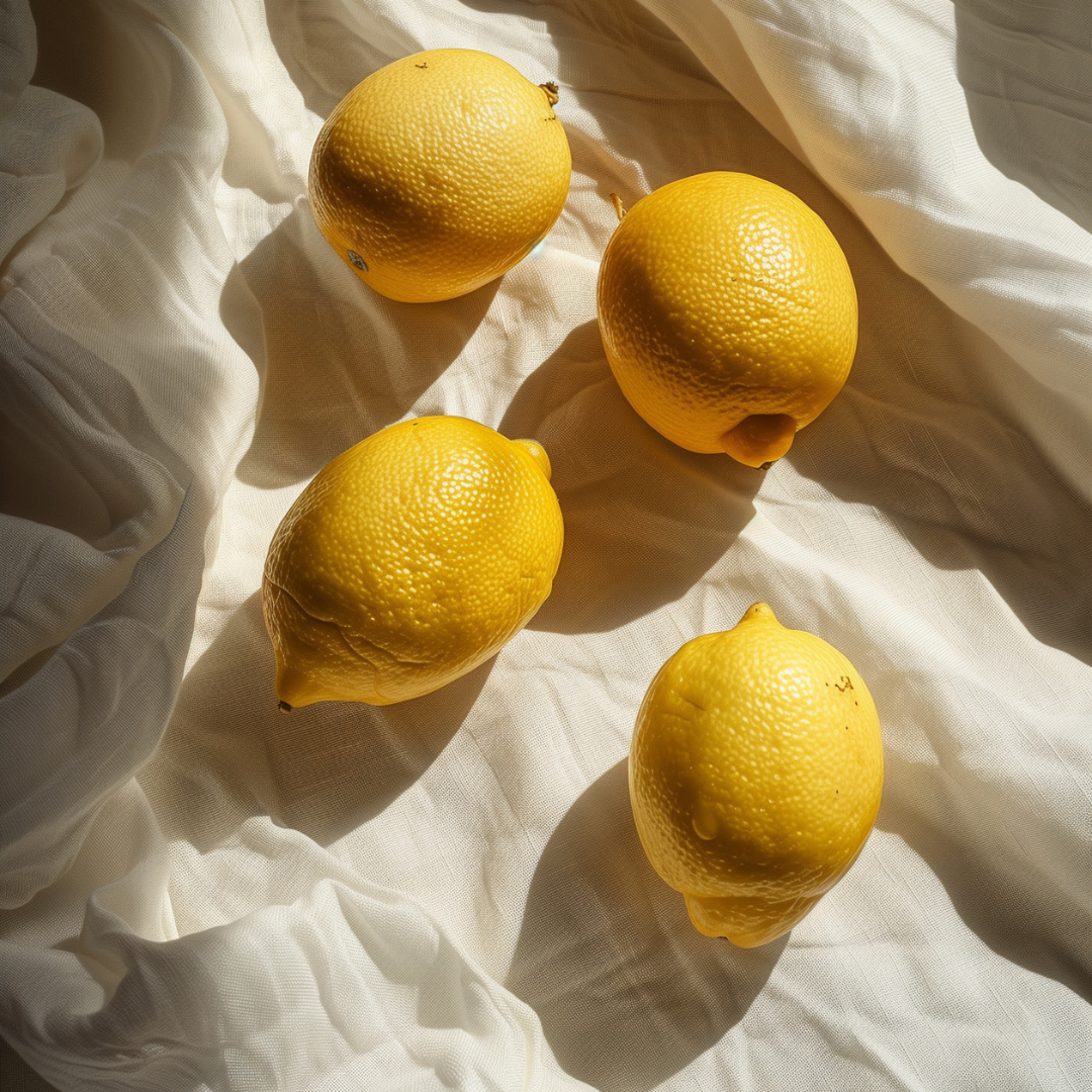 lemons on a cloth