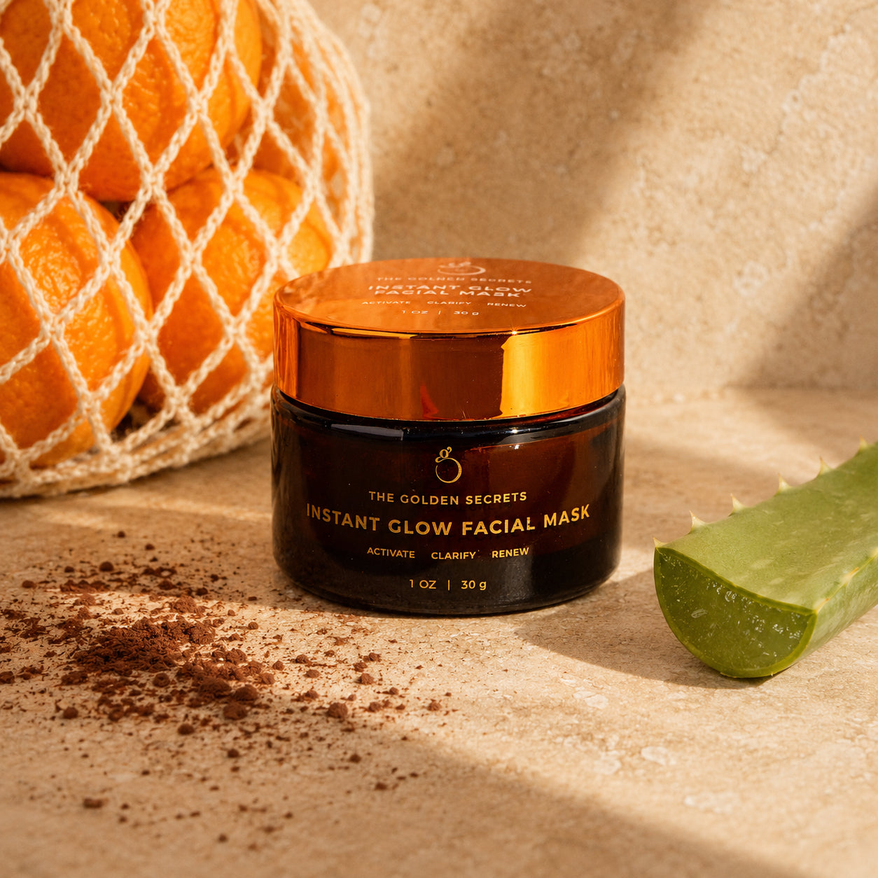 Instant Glow Facial Mask – THE GOLDEN SECRETS