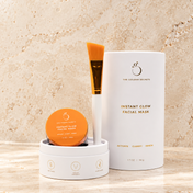 instant glow facial mask in paackaging with brush