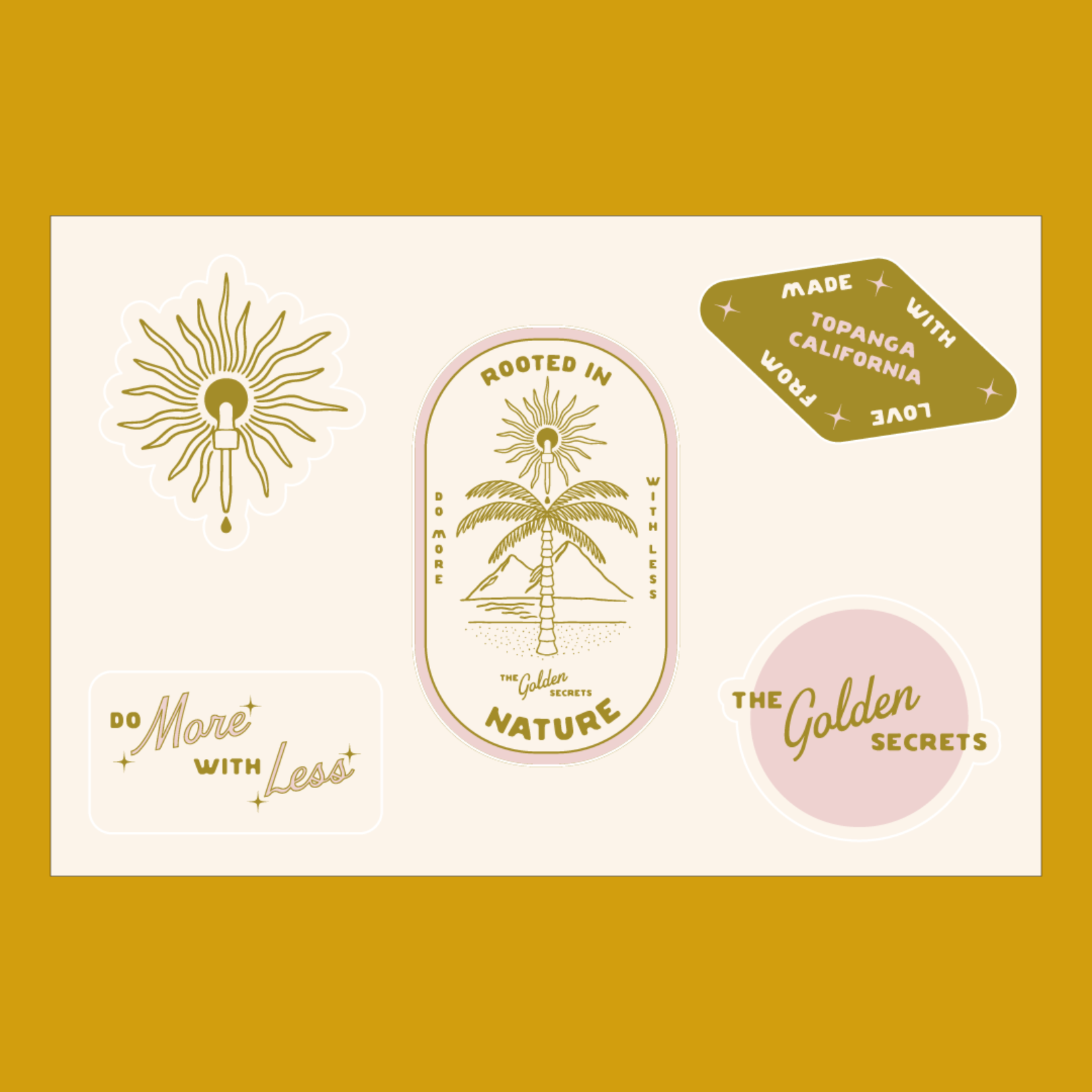 Golden Sun Sticker Pack